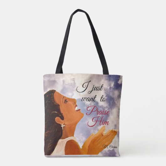 Ik wil alleen maar mijn Canvas tas opvrolijken (Achterkant)