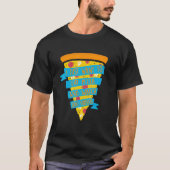 Ik wil alleen maar Pizza eten en hondenvideo's bek T-shirt (Voorkant)
