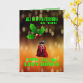 Ik wil alleen maar voor Kerstmis. Kaart (Gele Bloem)