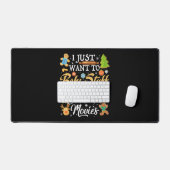 Ik wil alleen maar wat eten en kerstmis kijken bureaumat (Keyboard & Muis)