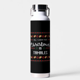 Ik wil alleen maar wat eten en kerstmis kijken waterfles