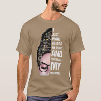Ik wil alleen mijn boeken lezen, boek lezen t-shirt