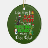 Ik wil alleen naar kerstafilms kijken. keramisch ornament (Links)