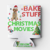 Ik wil alleen naar kerstfilms kijken cockapoo blikjeskoeler (Achterkant)