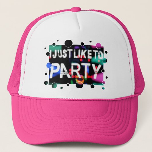 IK WIL ALLEEN PARTIJ TRUCKER PET (Voorkant)