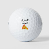Ik wil alleen Pizza Golfballen (Voorkant)