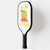 Ik wil alleen voor Kerstmis Pickleball grappige re Pickleball Paddle (Links)