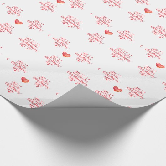 Ik wil alleen voor Kerstmis. Verpakkingspapier Cadeaupapier (Hoek)