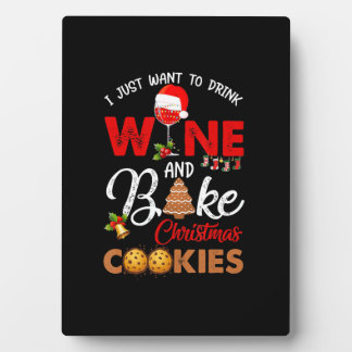 Ik wil alleen wijn drinken | koekjes voor kerst ba fotoplaat