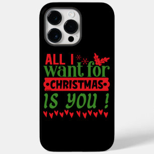 IK WIL ALLEMAAL CHRISTMAS. Case-Mate iPhone 14 PRO MAX HOESJE