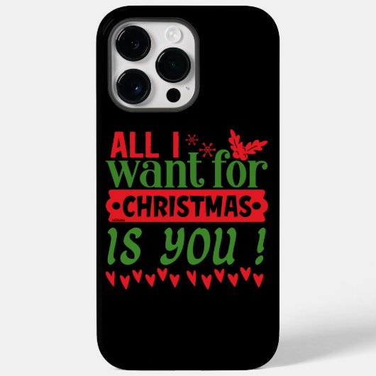IK WIL ALLEMAAL CHRISTMAS. Case-Mate iPhone CASE (Achterkant)