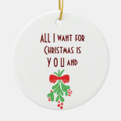 IK WIL ALLEMAAL "CHRISTMAS" ZIJN "JULLIE"-ORNAMENT KERAMISCH ORNAMENT (Voorkant)