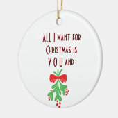 IK WIL ALLEMAAL "CHRISTMAS" ZIJN "JULLIE"-ORNAMENT KERAMISCH ORNAMENT (Links)