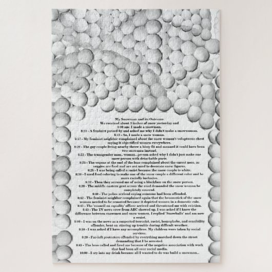 IK WIL ALLEMAAL EEN SNOWMAN BOUWEN LEGPUZZEL (Verticaal)