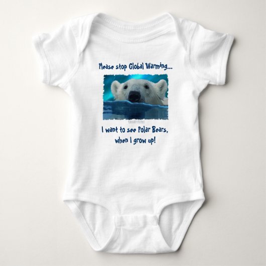 "IK WIL BEREN ZIEN..." Polar Beer Art Romper (Voorkant)
