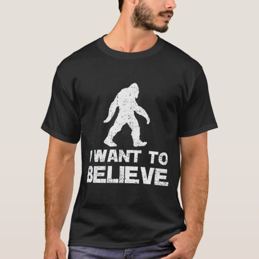 IK WIL BIGFOOT GELOVEN T-SHIRT (Voorkant)