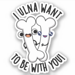 Ik wil bij je zijn, grappige boontjes sticker