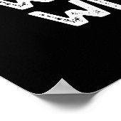 Ik wil bij je zijn grappige fruitpun donker BG Poster (Hoek)