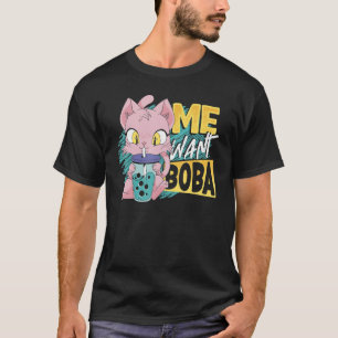 Ik wil Boba Boba Tea Bubble Tea T-shirt
