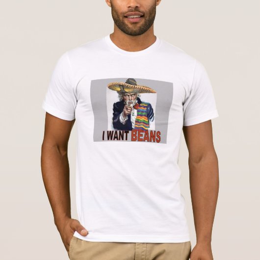 Ik wil bonen T-shirt (Voorkant)