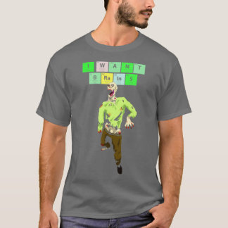 IK WIL BRAINS Zombie Periodic Table T-shirt