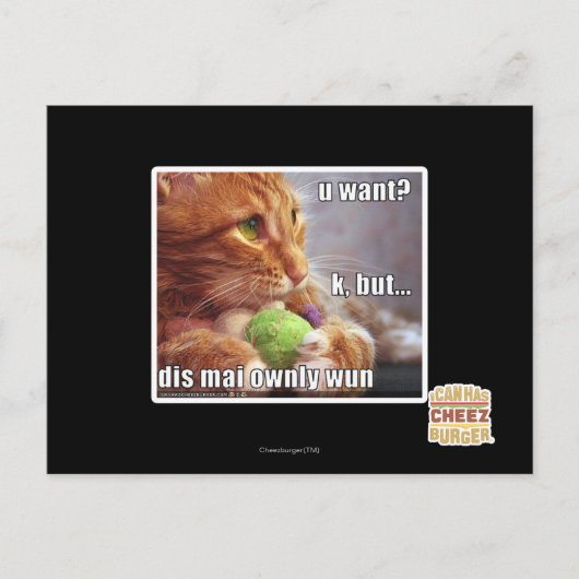 Ik wil? briefkaart (Voorkant)