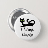 Ik Wil Candy Cat Knop Ronde Button 5,7 Cm (Voorkant /achterkant)
