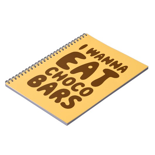Ik wil Choco Bars eten Notitieboek (Linkerzijde)