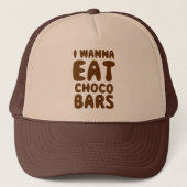 Ik wil Choco Bars eten Trucker Pet (Voorkant)
