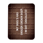 Ik wil chocoladegrapje magneet (Verticaal)