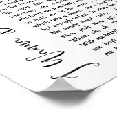 Ik wil dansen met iemand White Script Song Poster (Hoek)