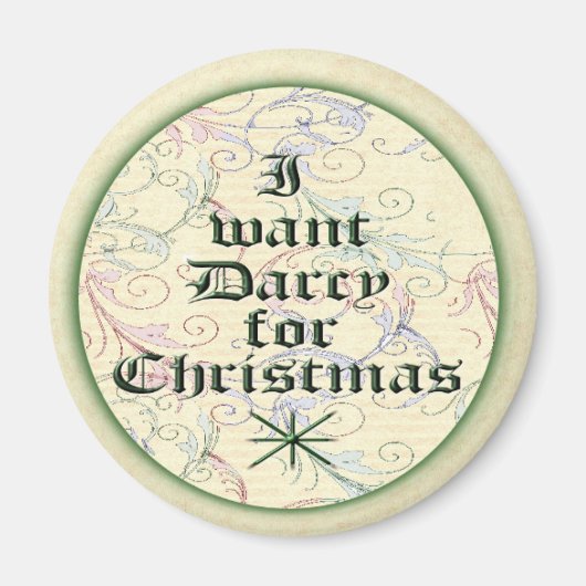 Ik wil Darcy voor Kerstmis Magneet (Voorkant)