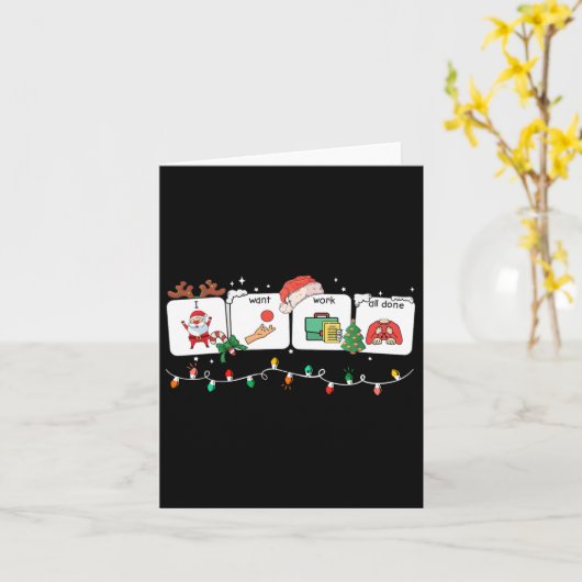 Ik wil dat al het werk wordt gedaan Gebarentaal Sp Kaart (Gele Bloem)