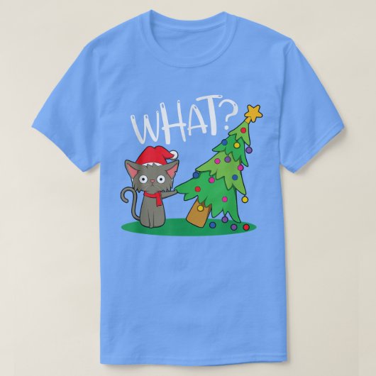Ik wil dat dit mijn kerstPajama-kat is T-shirt (Design voorkant)