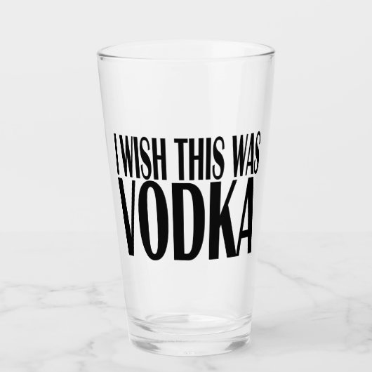 IK WIL DAT DIT VODKA WAS GLAS (Voorkant)