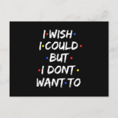 Ik wil dat ik het kan, maar ik wil niet aankondigingskaart (Voorkant)