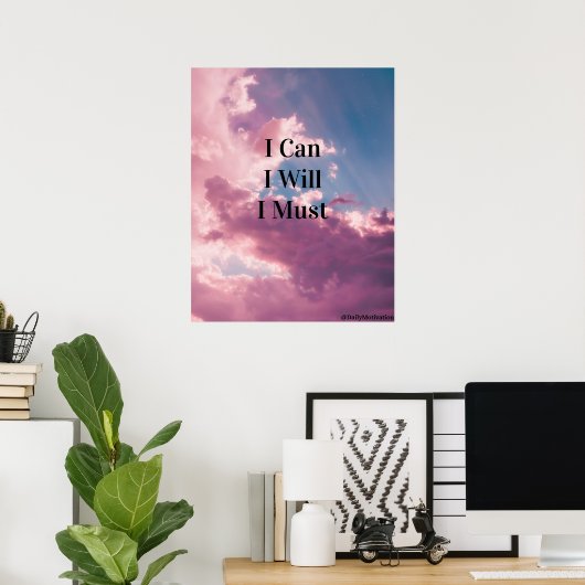 Ik wil dat ik het kan. poster (Thuiskantoor)