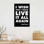 Ik wil dat ik het nog een keer kan leven poster (Keuken)