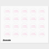 Ik wil dat ik klaarde ronde sticker (Vel)
