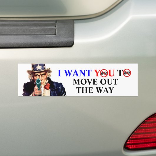IK WIL DAT JE DE MANIER VERWIJDERT BUMPERSTICKER (Op auto)