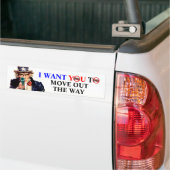 IK WIL DAT JE DE MANIER VERWIJDERT BUMPERSTICKER (Op Truck)