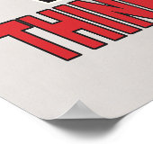 Ik wil dat je denkt dat de rode stem goed is poster (Hoek)