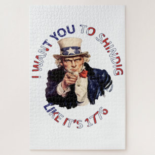 Ik wil dat je feest viert alsof het 1776 is legpuzzel