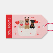 Ik wil dat je in envelope Love blijft. Cadeaulabel (Voorkant (Horizontaal))