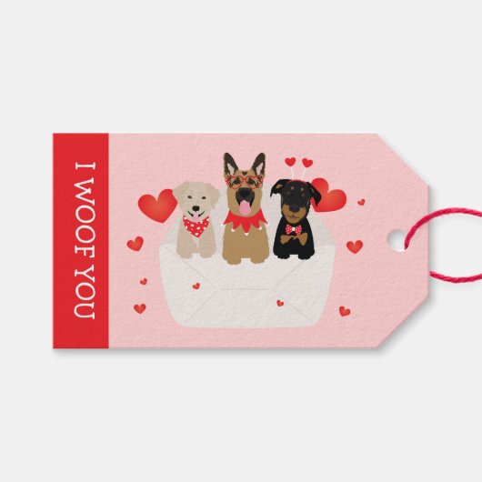 Ik wil dat je in envelope Love blijft. Cadeaulabel (Voorkant (Horizontaal))