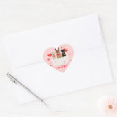 Ik wil dat je in envelope Love blijft. Hart Sticker (Envelop)