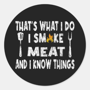 Ik wil dat je in me zit, grappige barbecueribs ronde sticker