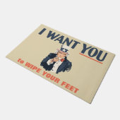 Ik wil dat je je voeten afveegt, oom Sam Deurmat (Schuin)