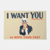 Ik wil dat je je voeten afveegt, oom Sam Deurmat (Voorkant)