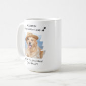 Ik wil dat je mama Happy Moederdag Pet foto doet Koffiemok (Voorkant links)